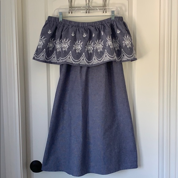 Cost Plus World Market Dresses & Skirts - World Market |Women’s Denim Off the Shoulder Dress